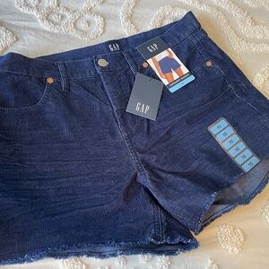 Gap corduroy blue shorts for women size 10.